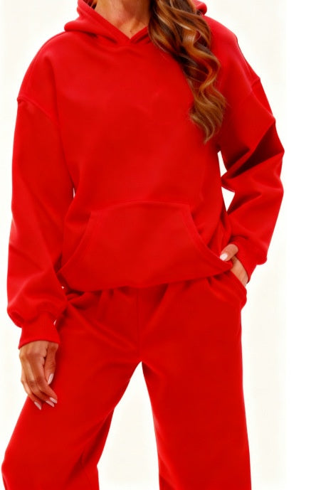 1892# A Women Printed Hoodie Pants Set