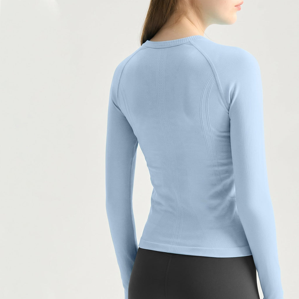 L6495# Women Long-Sleeve Yoga Top