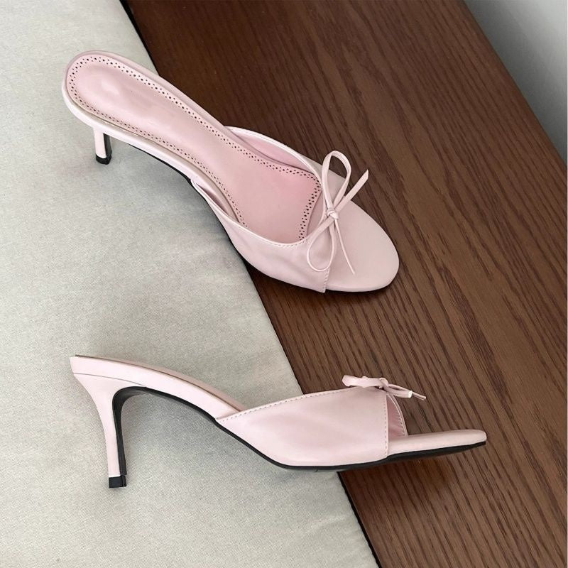 E6845# Cow Leather Slipper