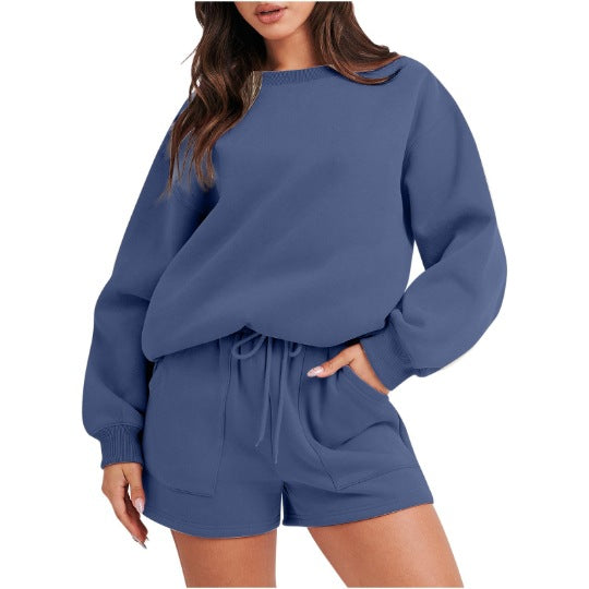 1351# A Women Hoodies Shorts Set