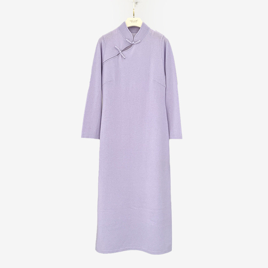 ZGLHUA Women Woolen Chinese Gowns