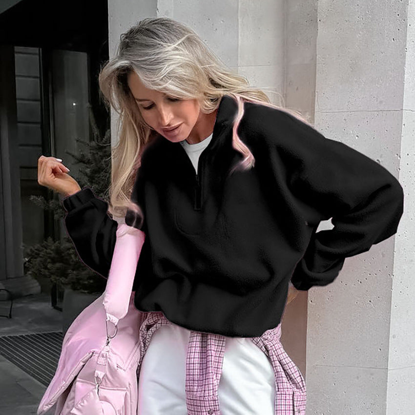 1453# A 3D LOGO Women Sports Pullover