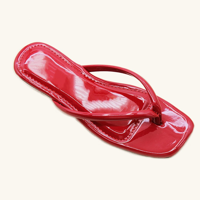 E7012# Cow Leather Slipper