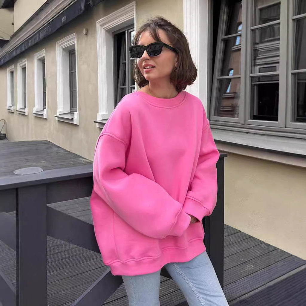 E7363#  Women  Foam Printing Sweatshirts