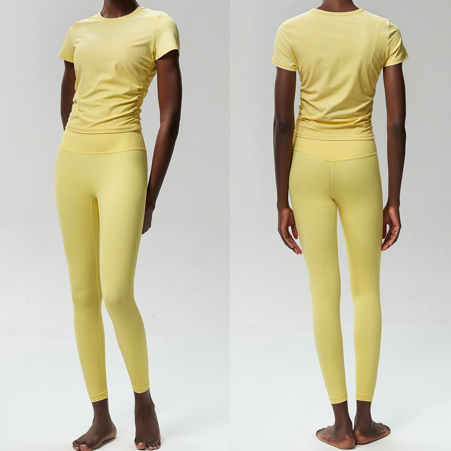 L3718# Women Yoga Shirts and Pants Set