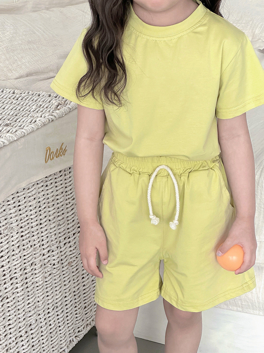 E7195#Kids football shirt shorts set