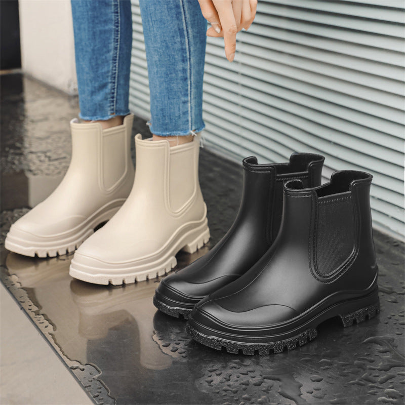 ZGLHUA Women Rubber Martin Rainboots