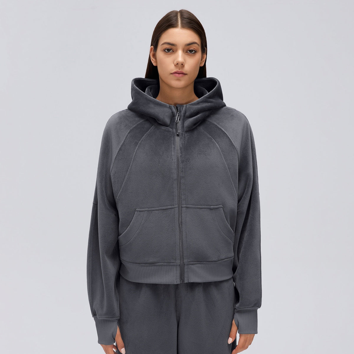 L6720# Same Color Silica Gel Women Hoodies Or Pants