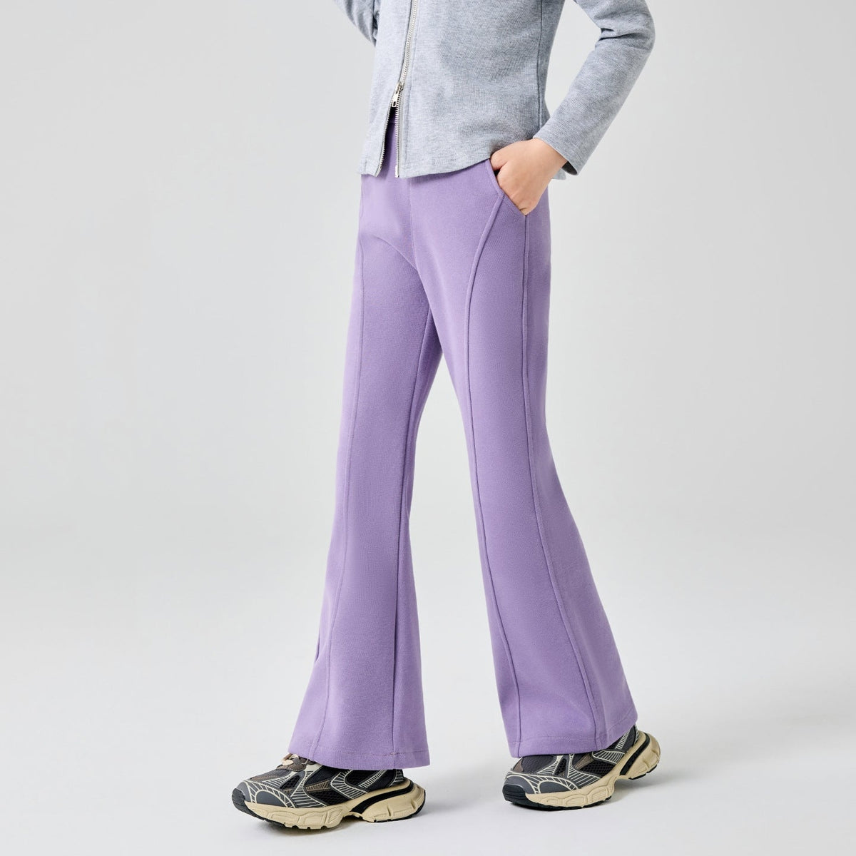 L6481 Kids Bell-bottom pants