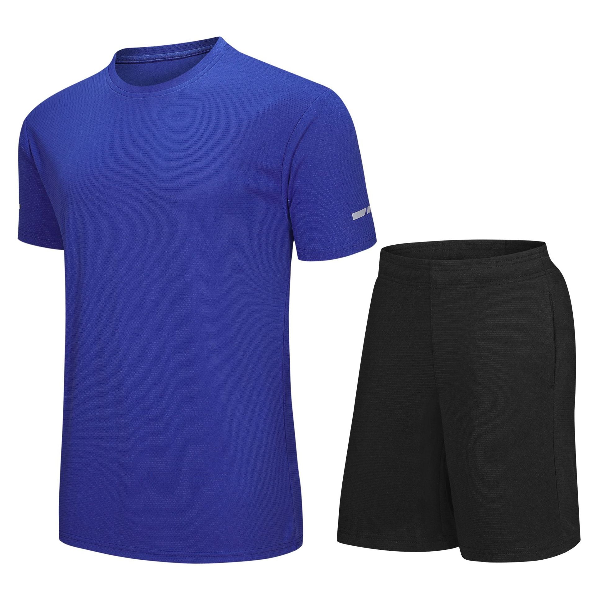 E7195#Kids football shirt shorts set