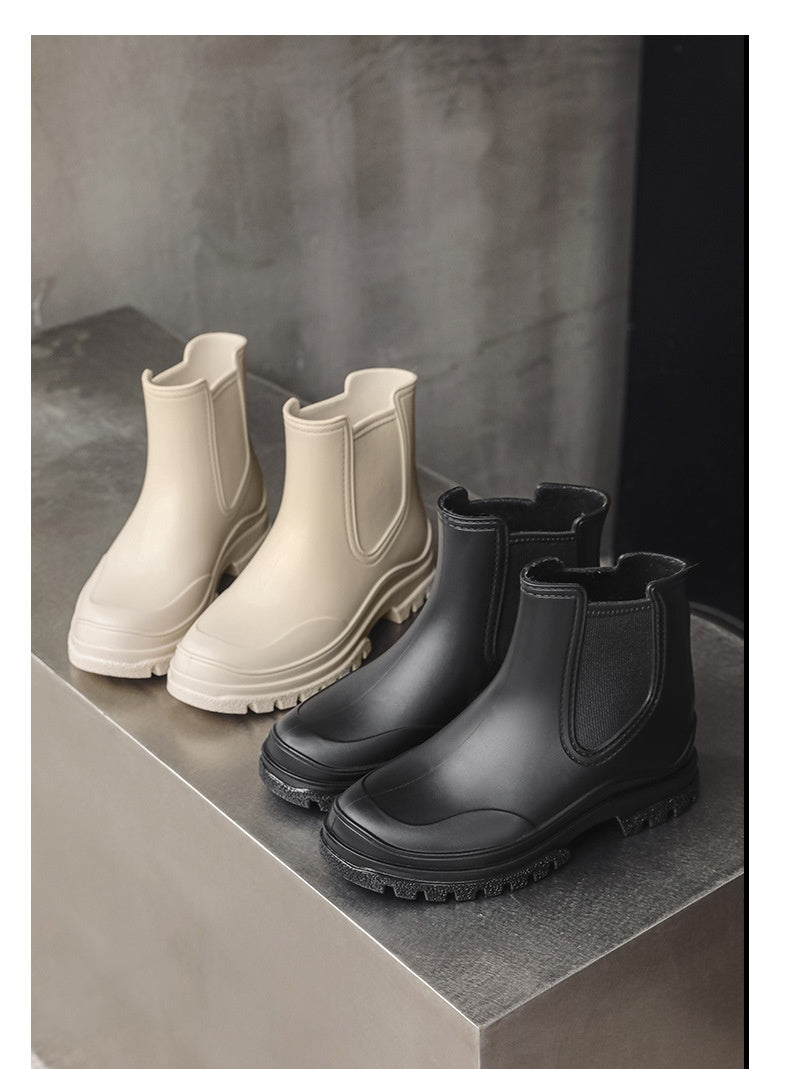 ZGLHUA Women Rubber Martin Rainboots