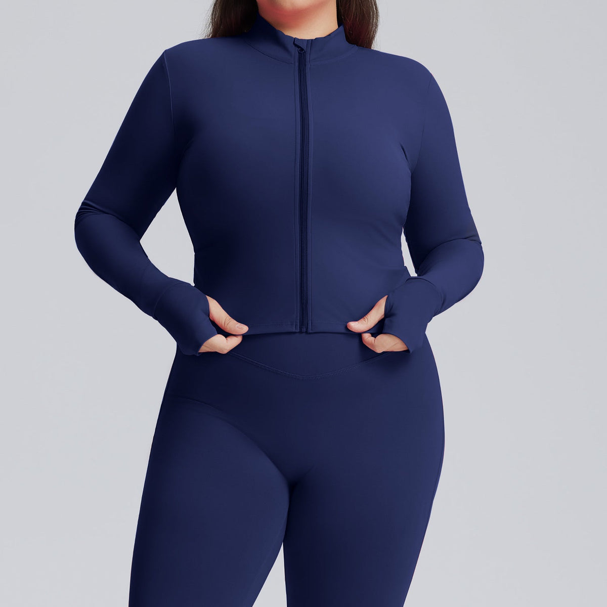 L6526# Women Large Size Yoga Jacket