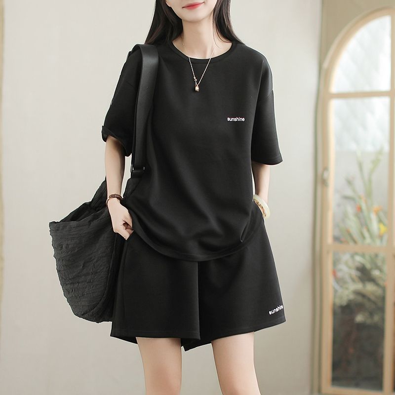 E7227# Women Shirts Shorts Set