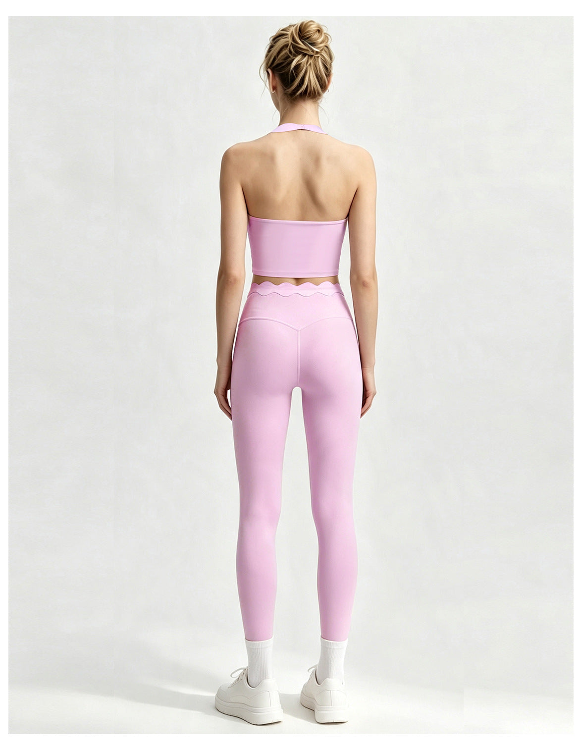 A2738# Women Neck-strap tank and pants set
