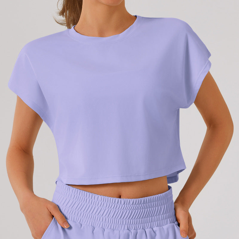 L4520-1# Women Yoga Top Shorts Set