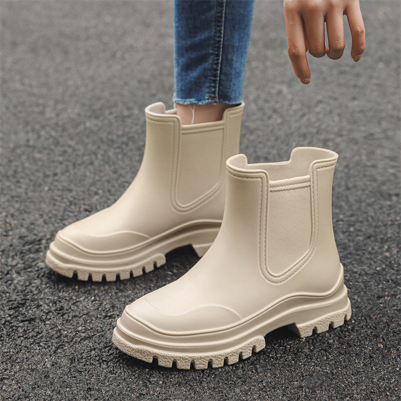 ZGLHUA Women Rubber Martin Rainboots