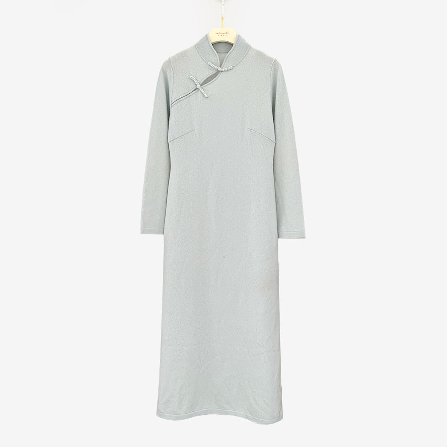 ZGLHUA Women Woolen Chinese Gowns