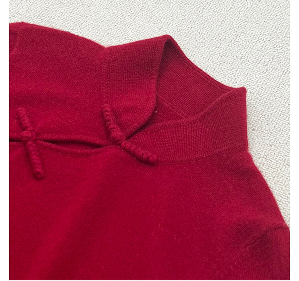 ZGLHUA Women Woolen Chinese Gowns