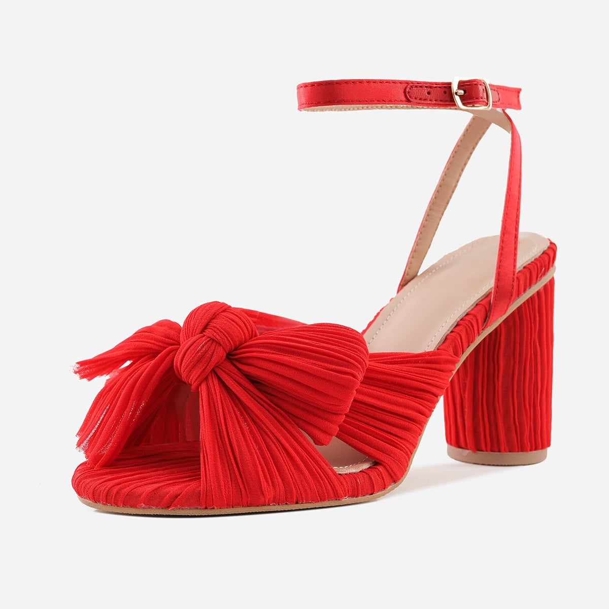 E7132# 6CM Cow Leather Sandals