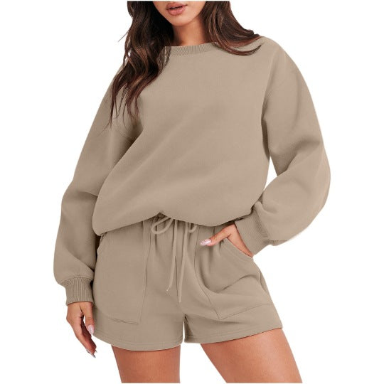 1351# A Women Hoodies Shorts Set