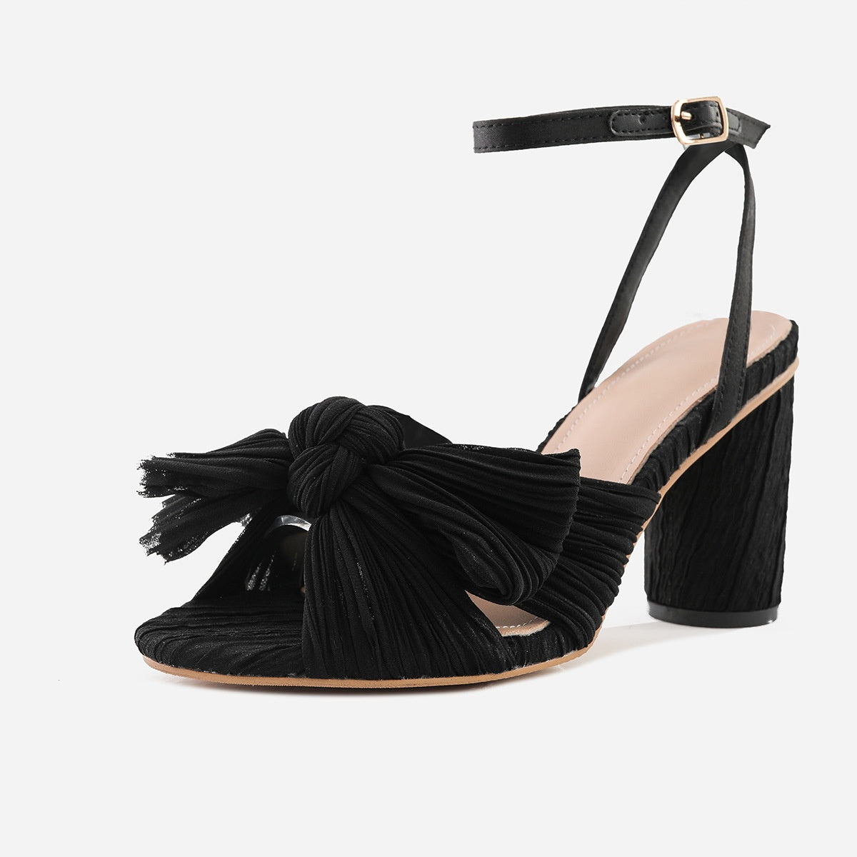 E7132# 6CM Cow Leather Sandals