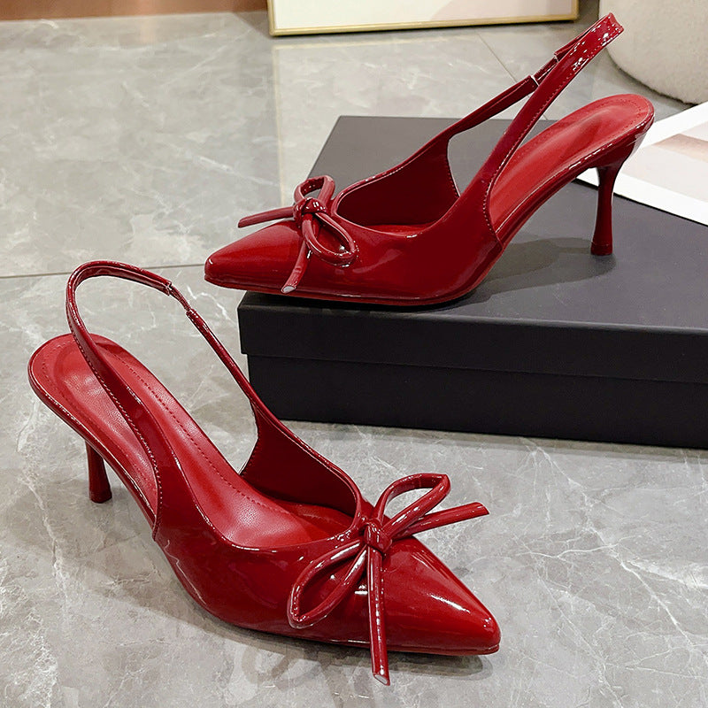 E6912#Patent Leather Sandals