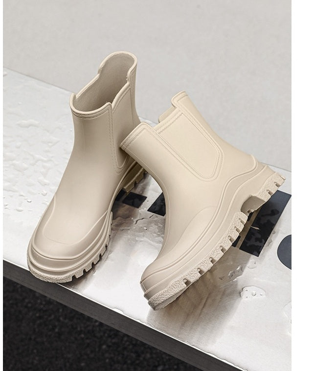 ZGLHUA Women Rubber Martin Rainboots