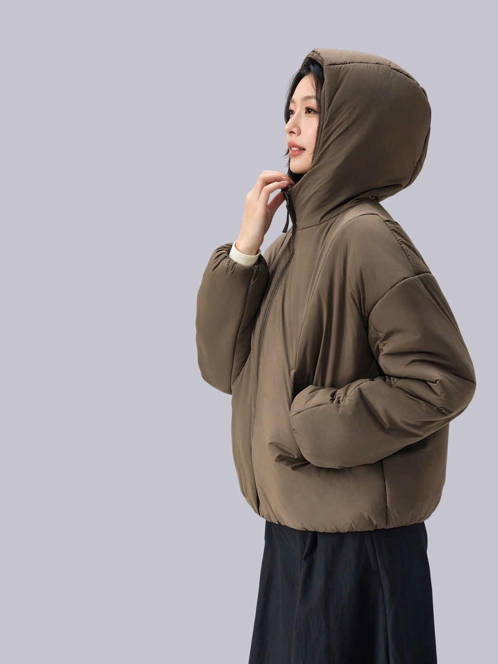 L6762# Silica Gel  Women Cotton Coat