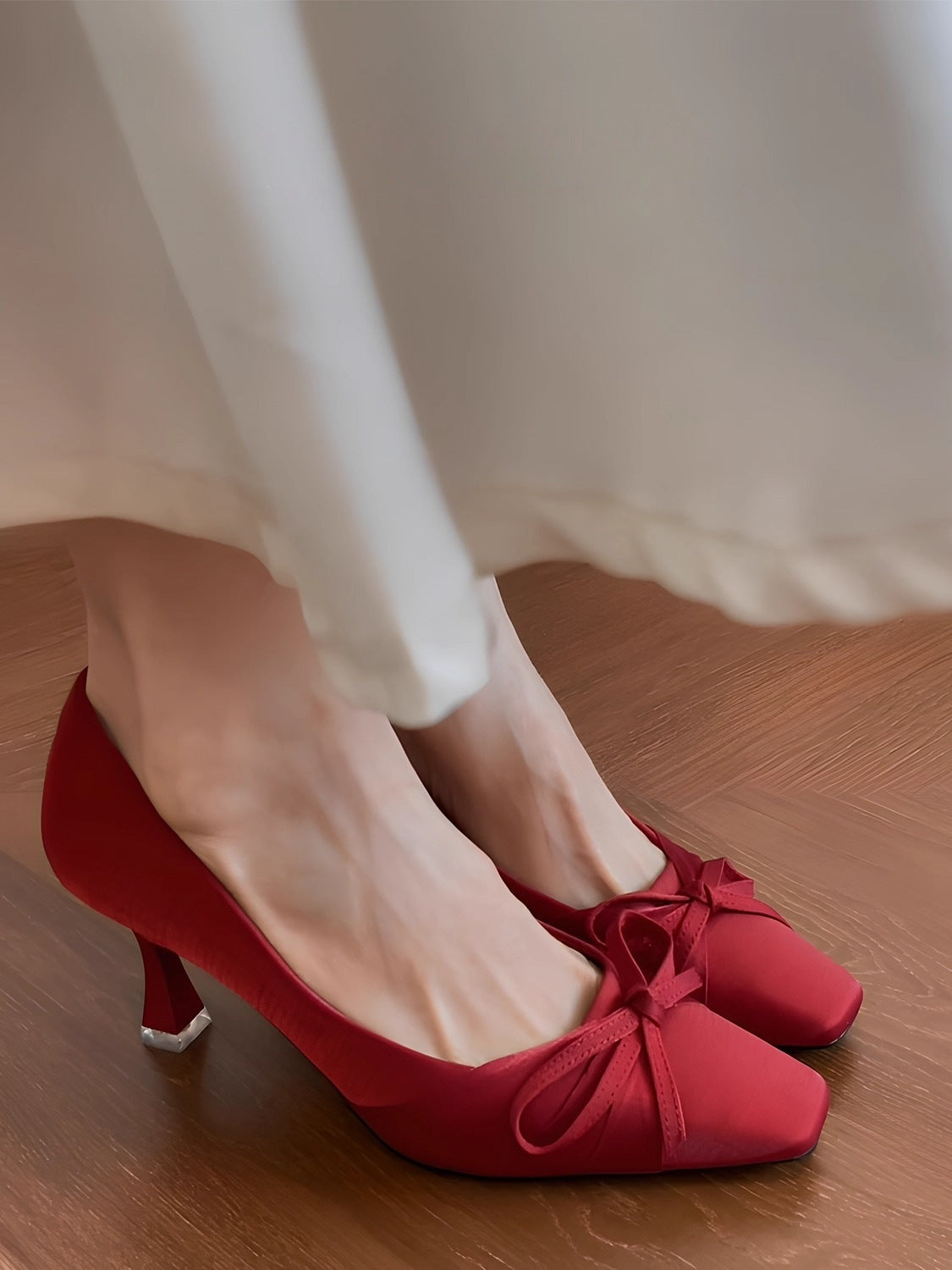 E6846#Cow Leather Pumps