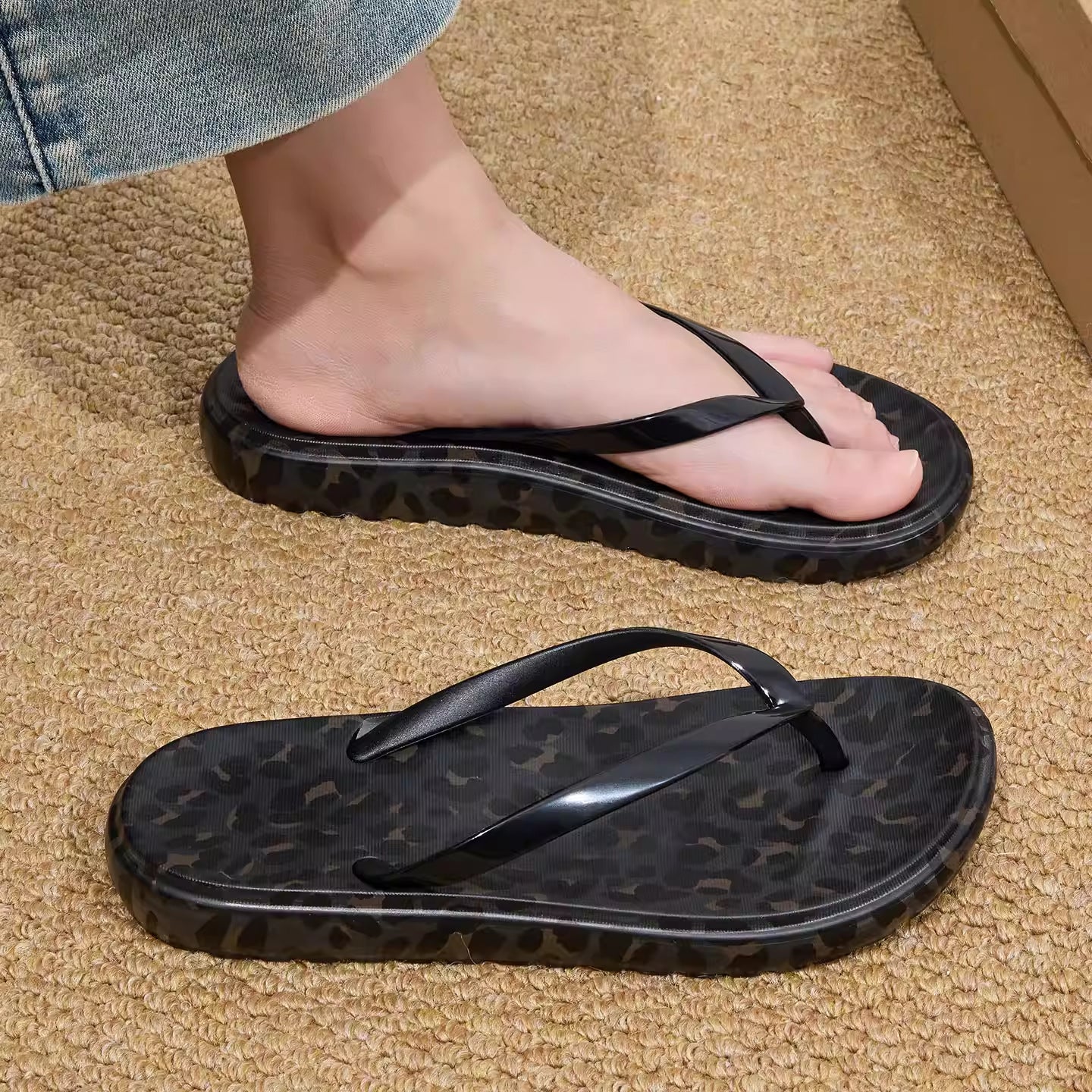 E7255# Women 1cm Beach Slipper