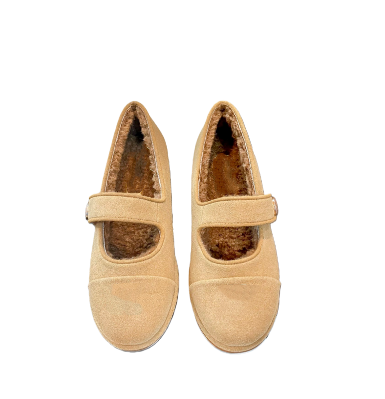 E6859#Fleece Shoes