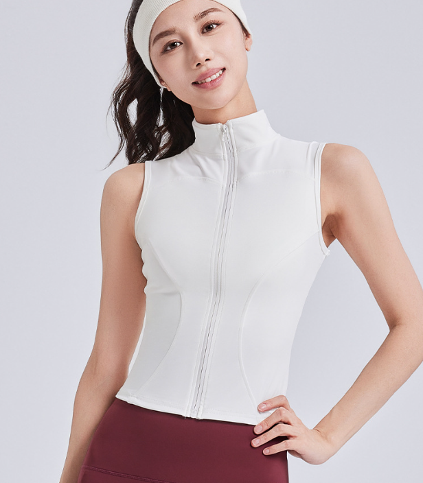 L6500# Women sleeveless jacket