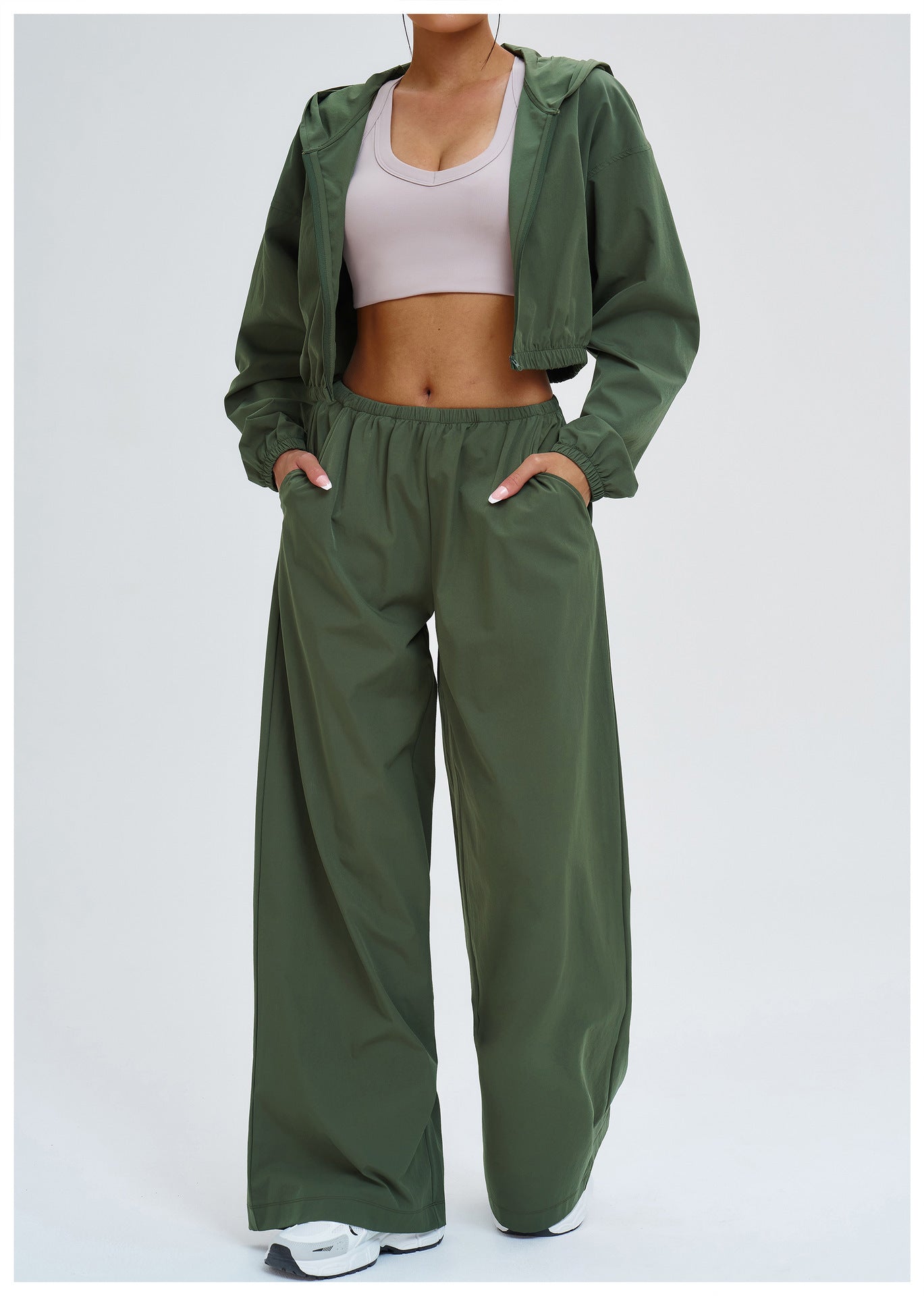 1765# A 3D SIlver  Women Hooded Jackets Or Pants