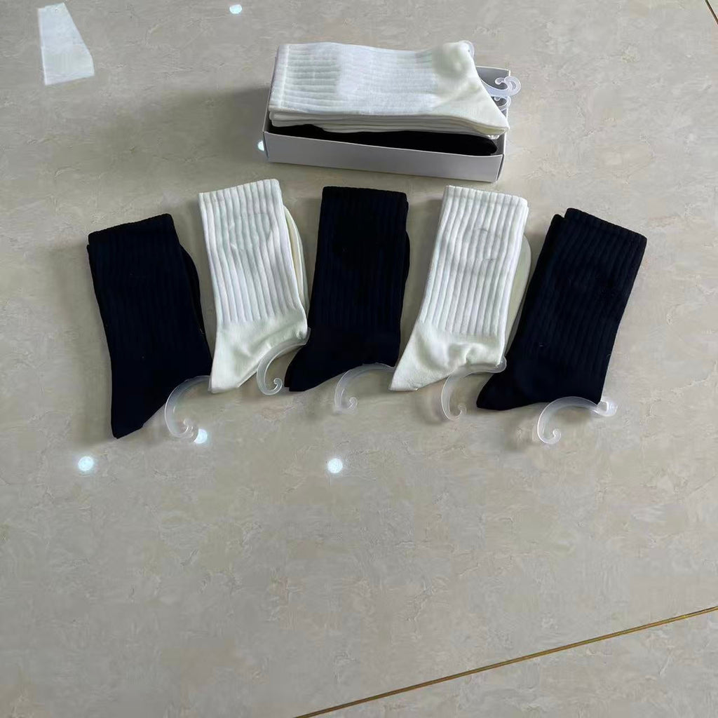 L5357# XY Unisex Cotton Socks 5Pairs/lot