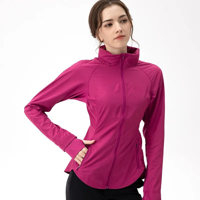 L6056#  Women Yoga Sunscreen Jackets