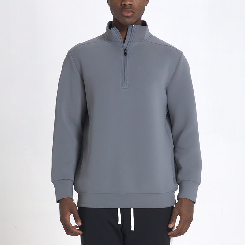 L5579#   Men Semi-Zipper Pullover