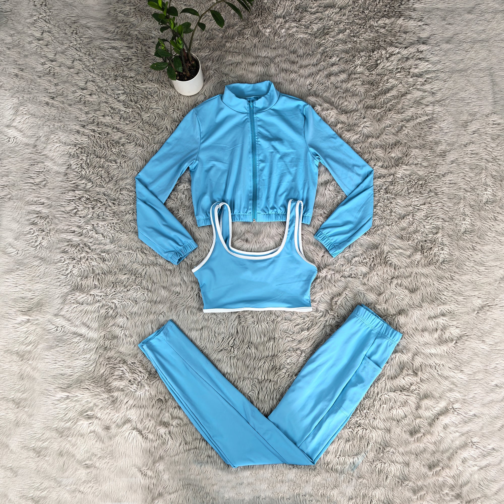 L6163#  Women three-piece set