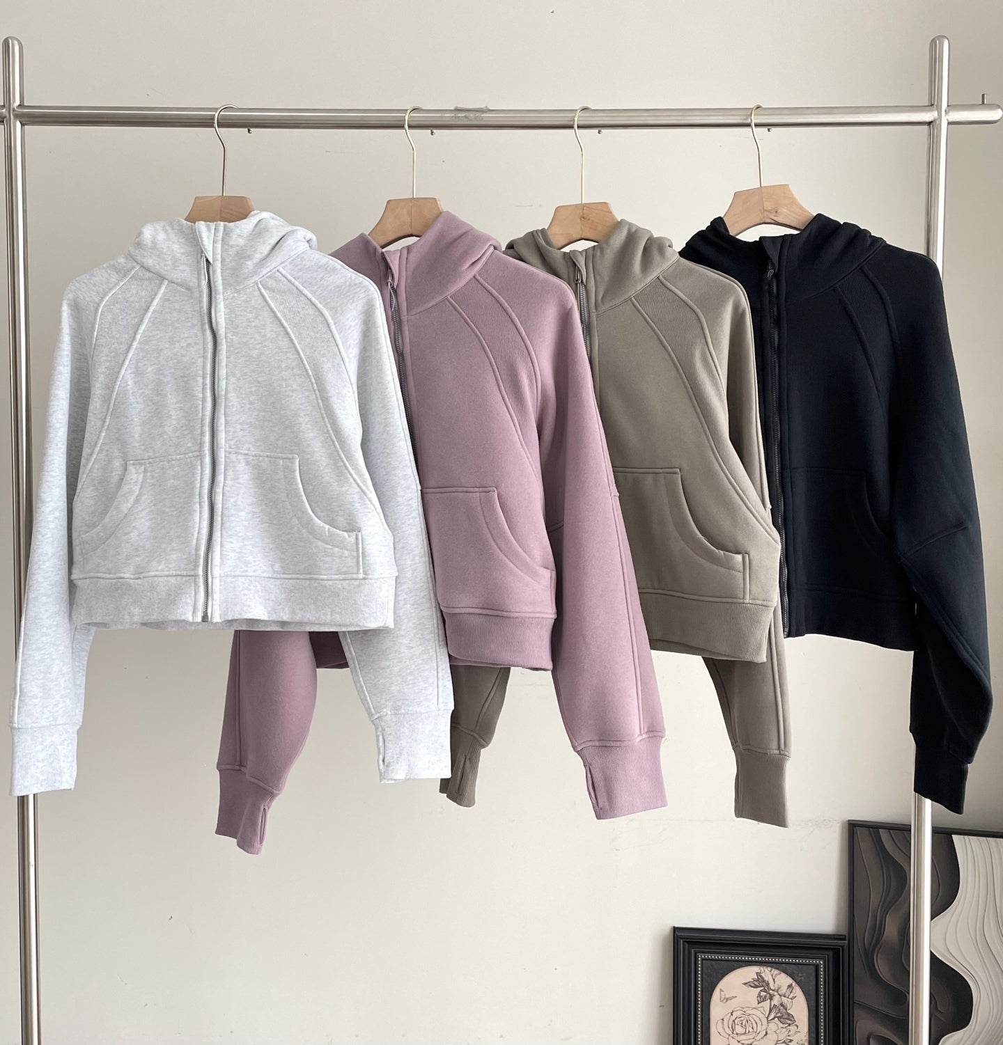 L5319# XY Women  Fleece Hoodies