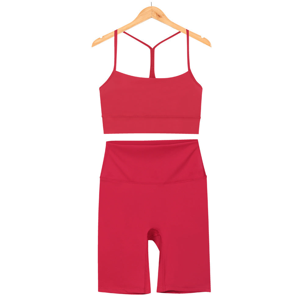 L4749-1#  Yoga Bra Shorts Set