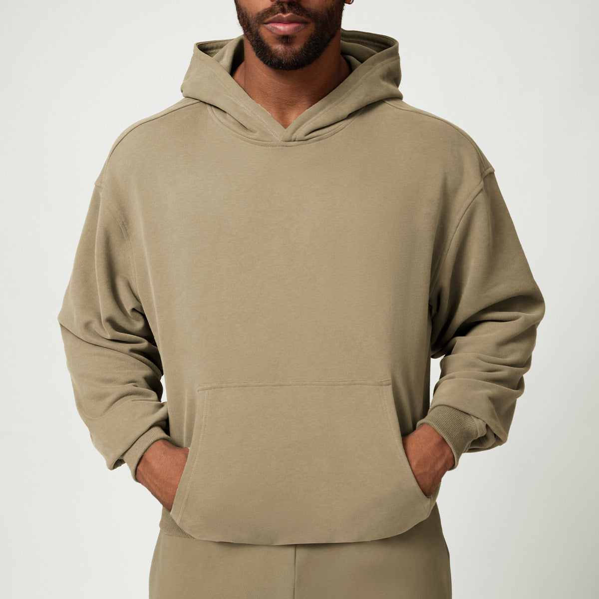 772#A 3D Silver Men Hoodie Pants Set