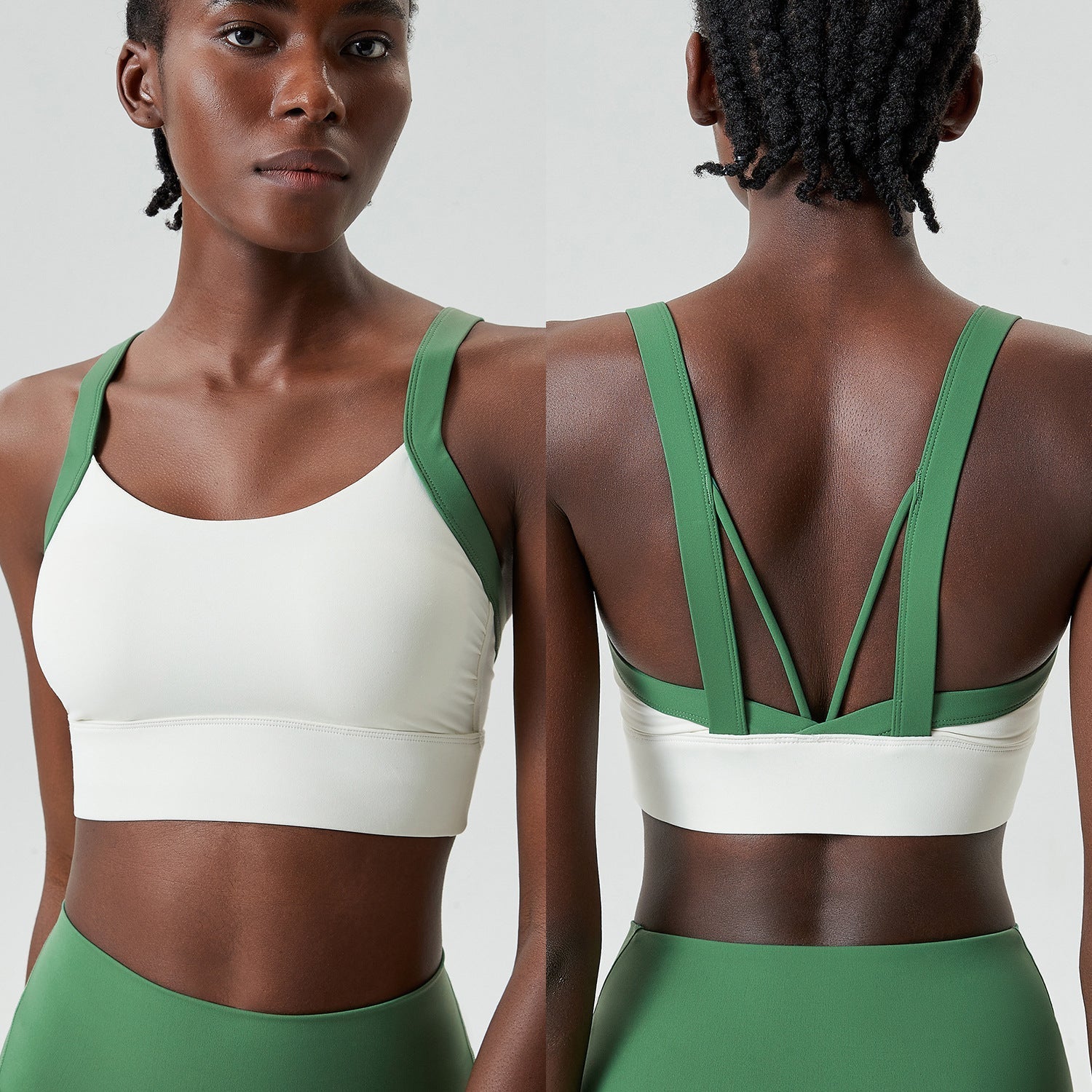 L2059#  Women Yoga Bra Pants Set