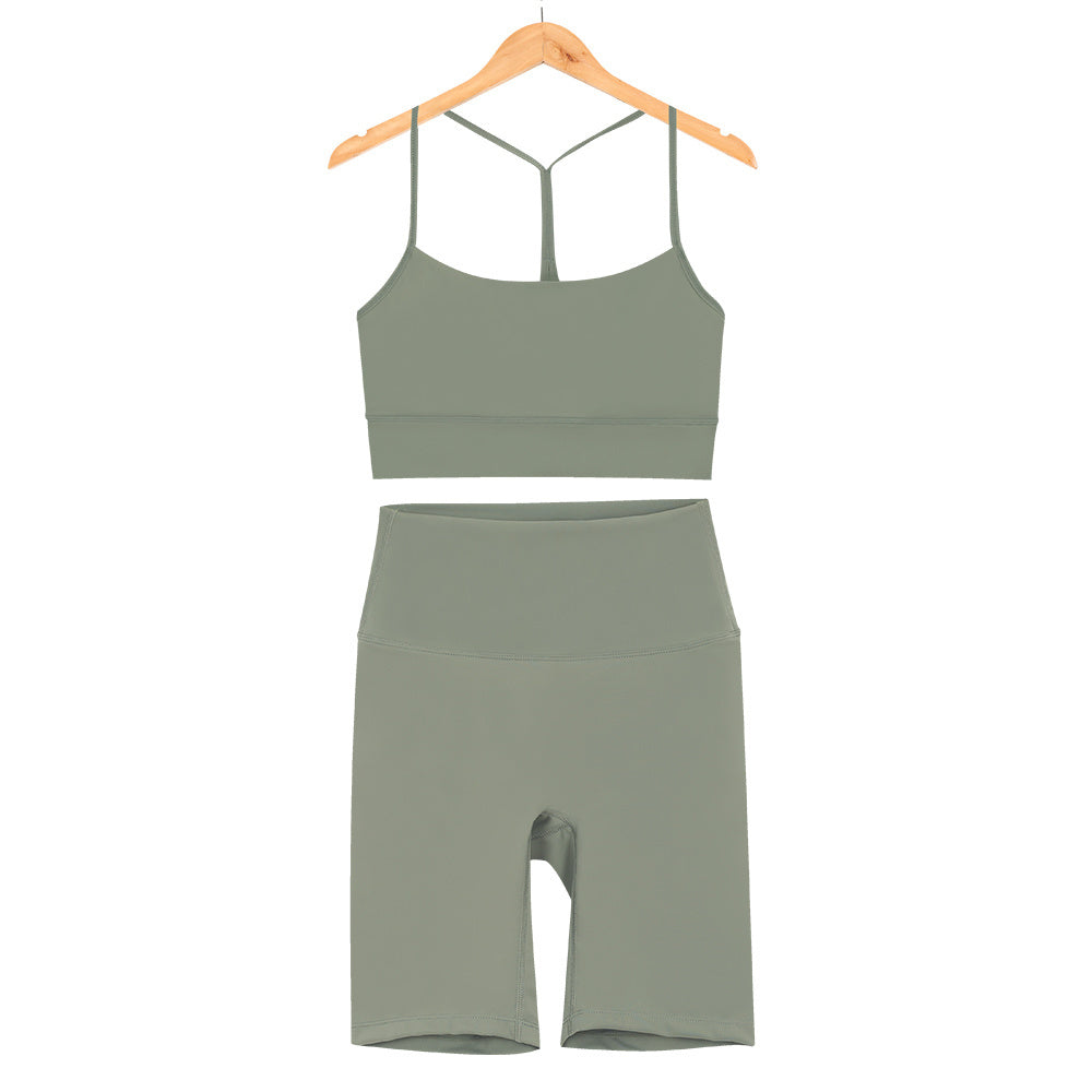 L4749-2#  Yoga Bra Shorts Set