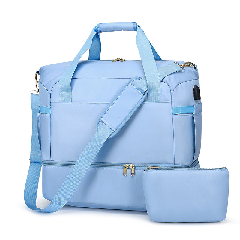 L2193#  USB Charge Ruffle Bag