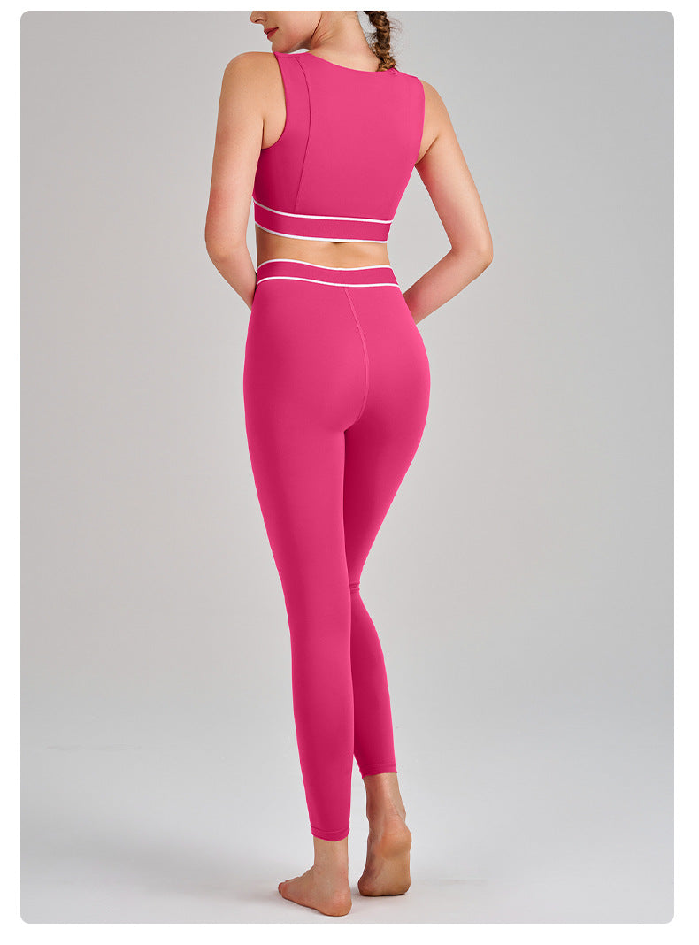 851# A Women Yoga Bra Pants Set