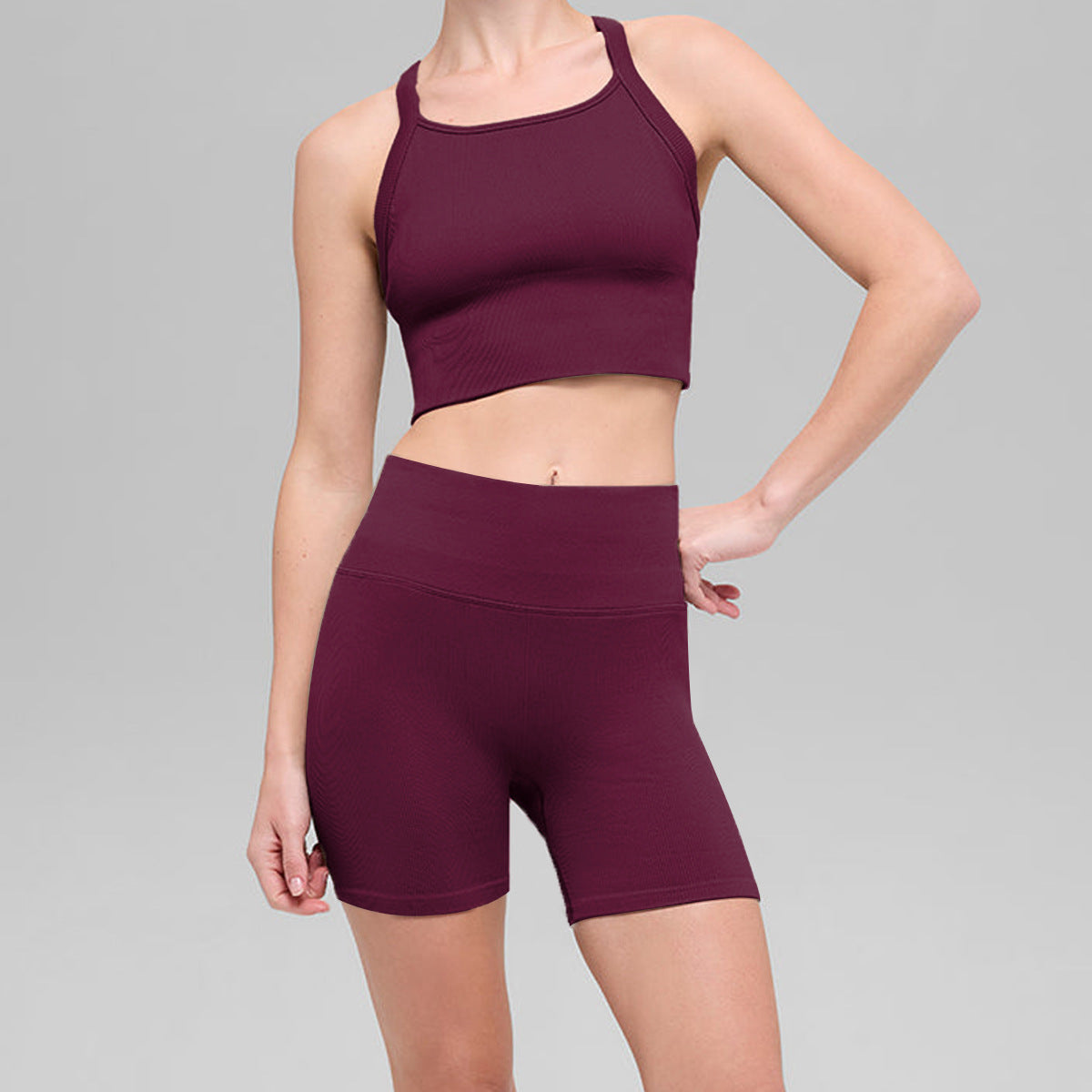 2588# A   Bra Tank Shorts Set