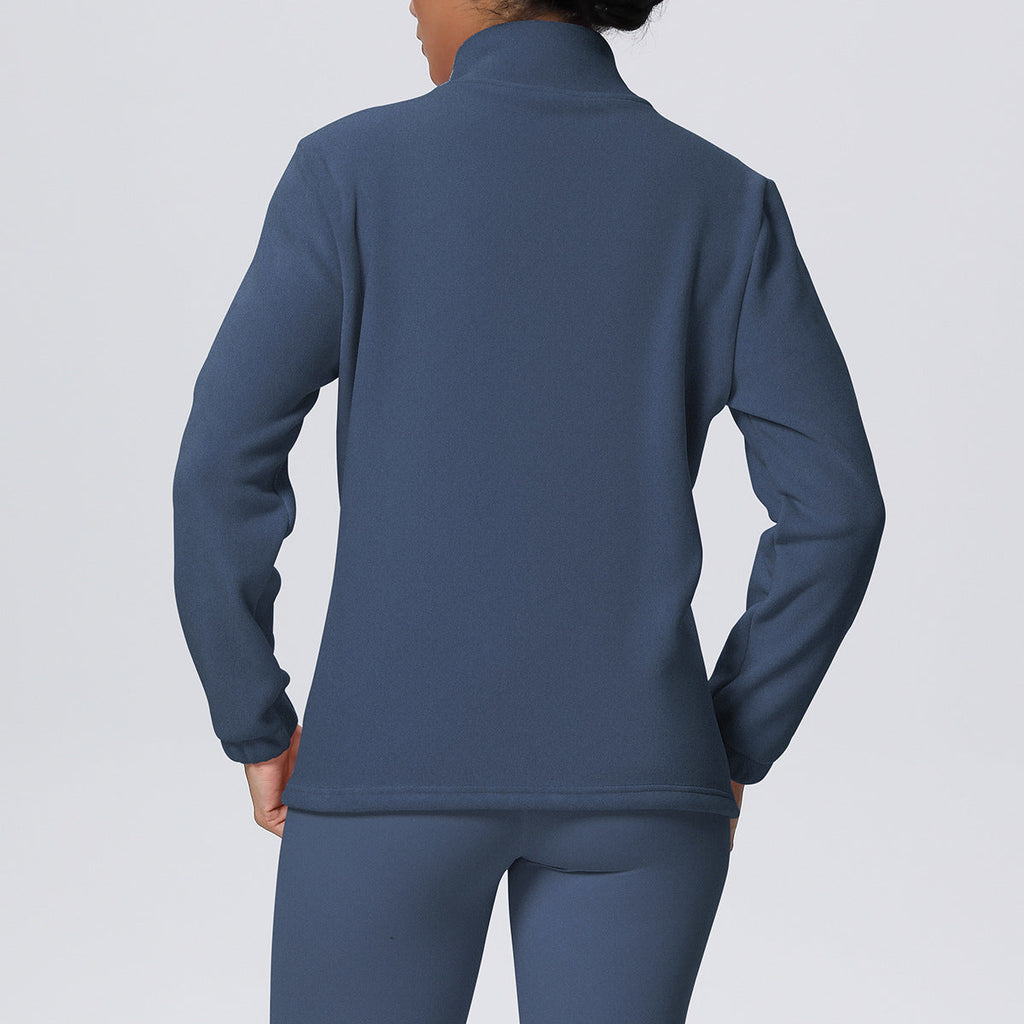 1685#A 3D Silver Women Fleece Jacket