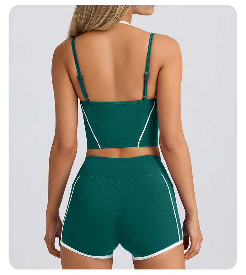 726# A Women Yoga Tank Shorts Set
