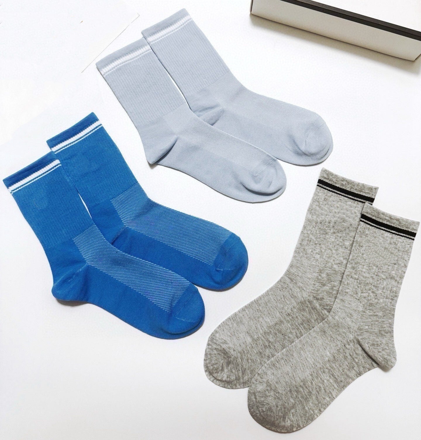 1362# A Unisex Cotton Socks 3Pairs/set