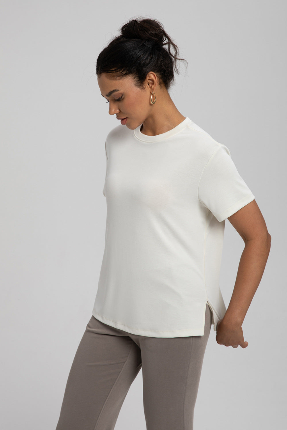 L6403# Women Yoga Loose Shirts