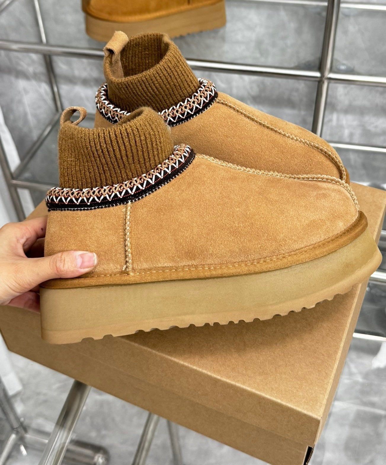 E4412# Real Leather Boots